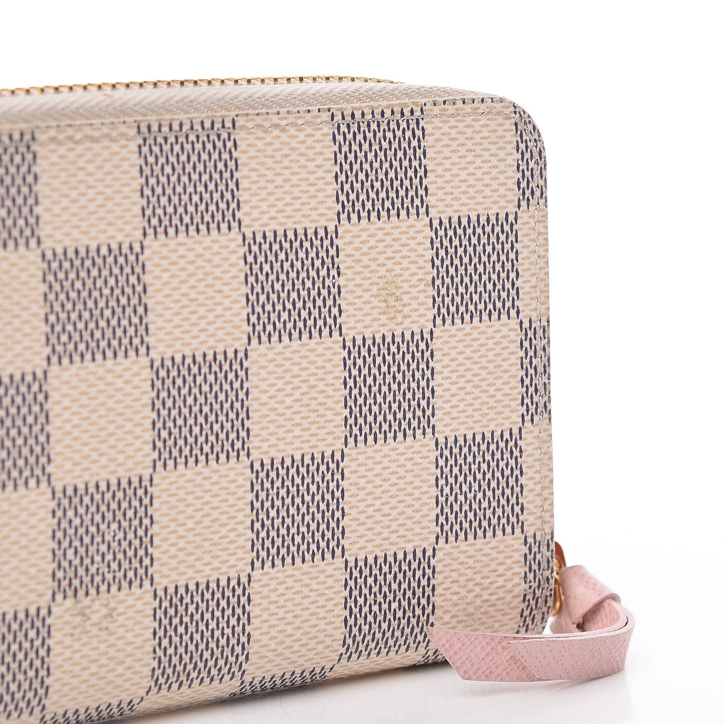 Damier Azur Clemence Wallet Rose Ballerine