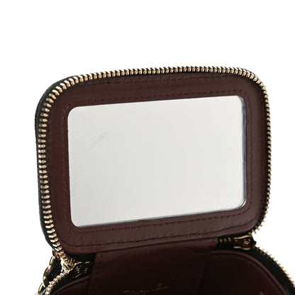 Chanel Caviar Quilted Mini Vanity Case With Chain Black 8 of 12