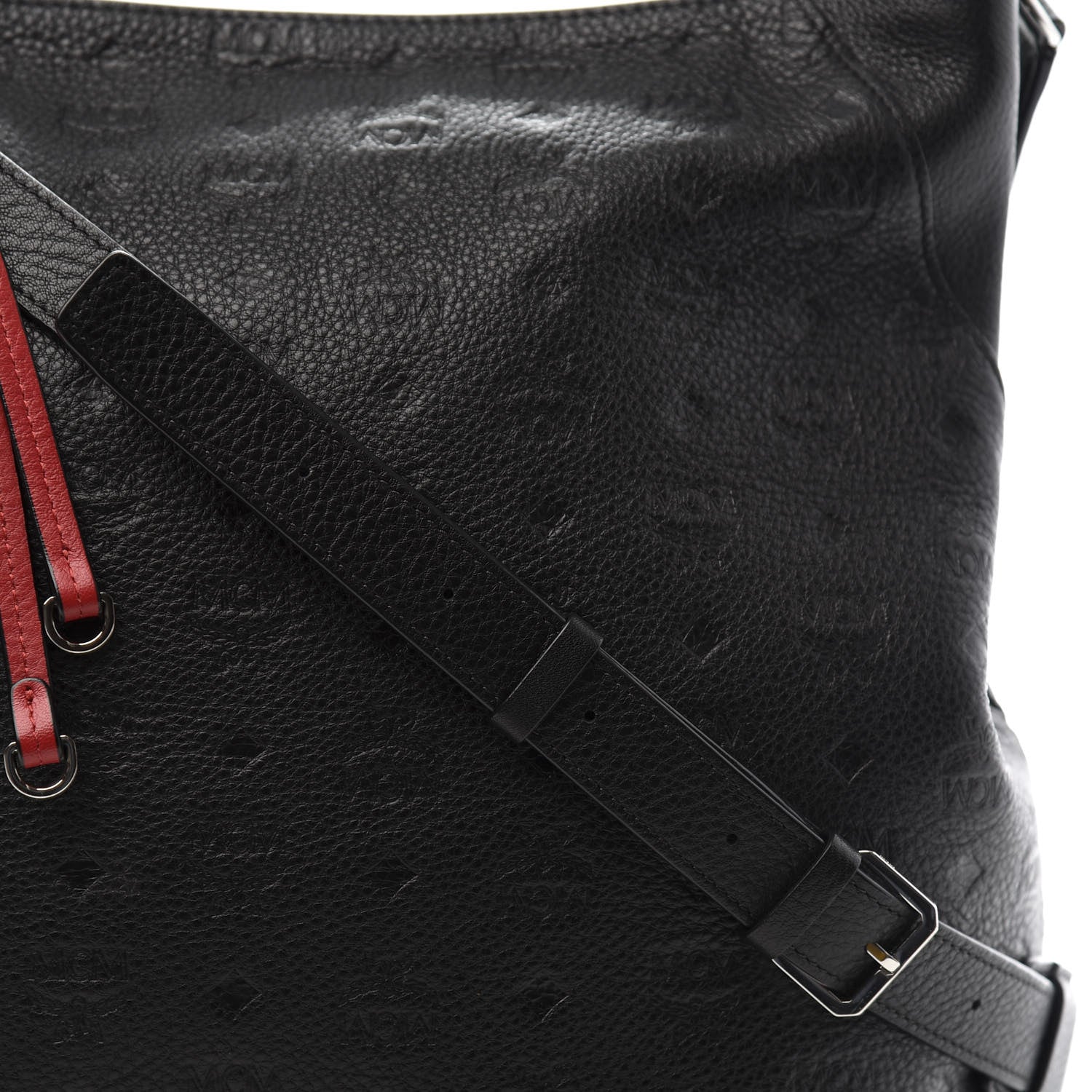 MCM Calfskin Ottomar Large Klara Hobo Black 10 of 11