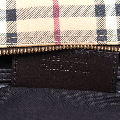 Burberry Haymarket Check Small Chester Bowling Bag Chocolate 8 of 14