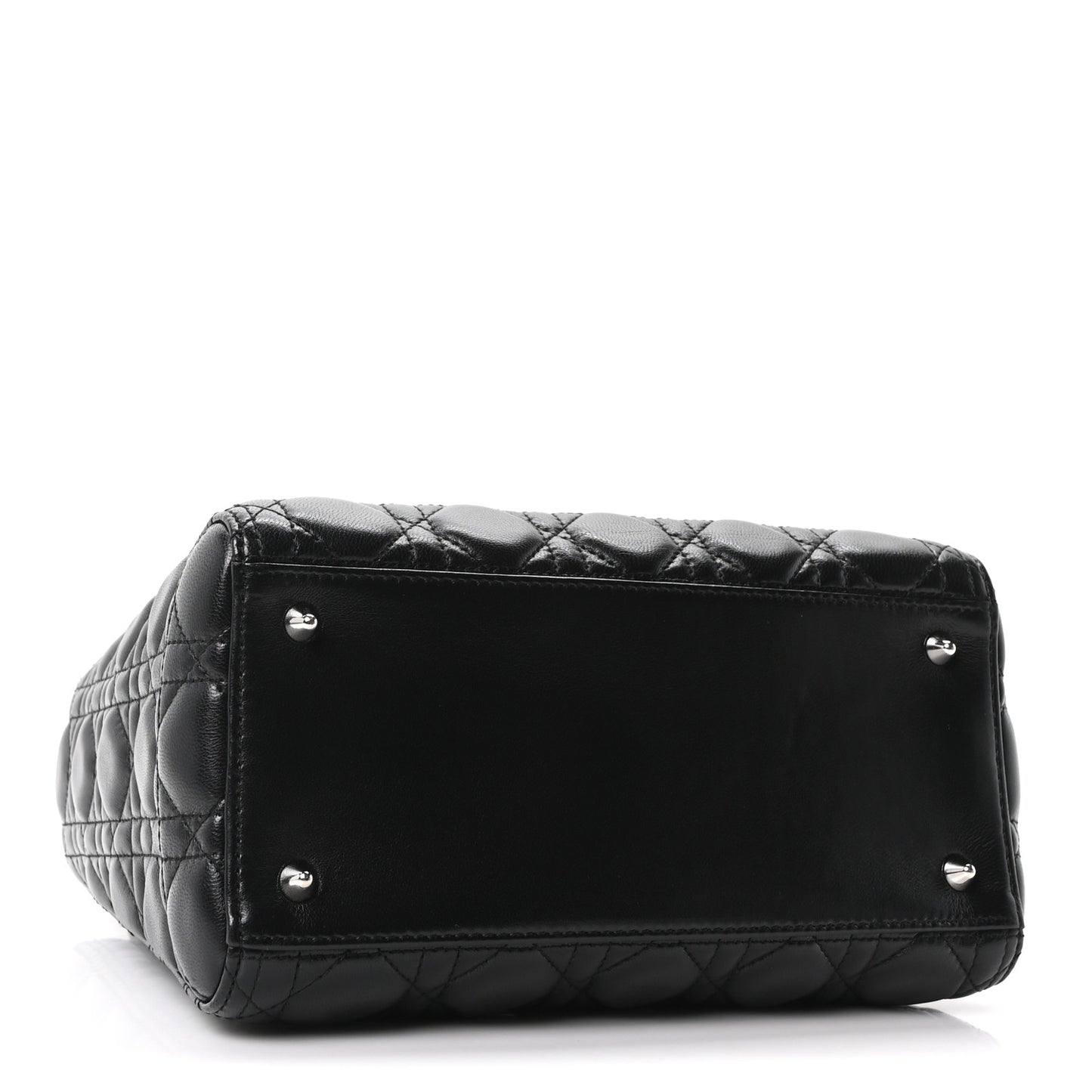 Lambskin Cannage Medium Lady Dior Black