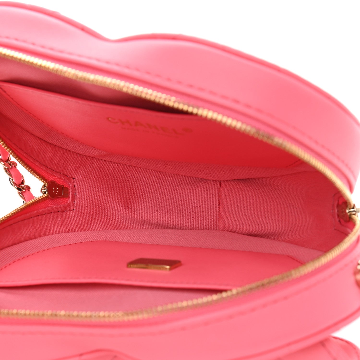 Chanel Lambskin Quilted CC In Love Heart Bag Pink 7 of 11