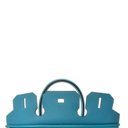 Hermes Togo Swift Ghillies Birkin 30 Turquoise 11 of 29