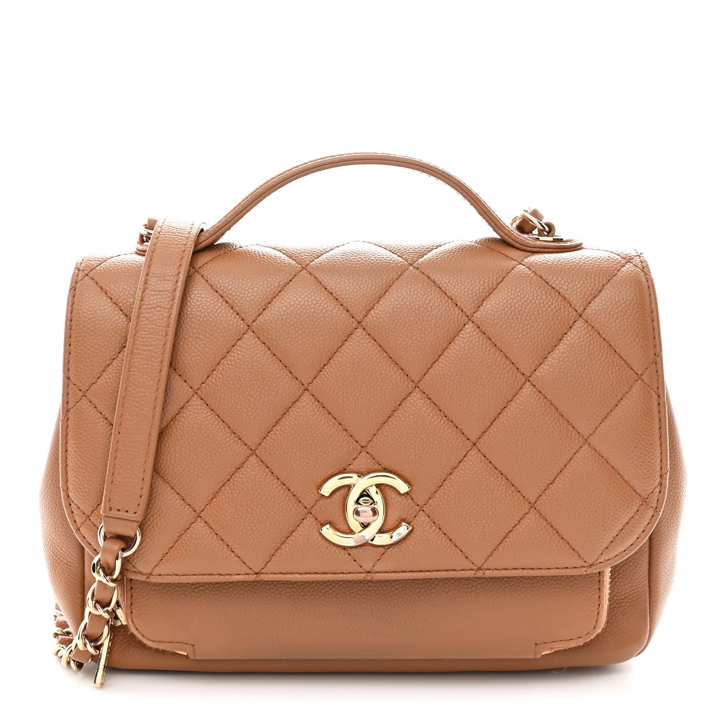 Chanel Caviar Quilted Medium Business Affinity Flap Brown 1 of 10