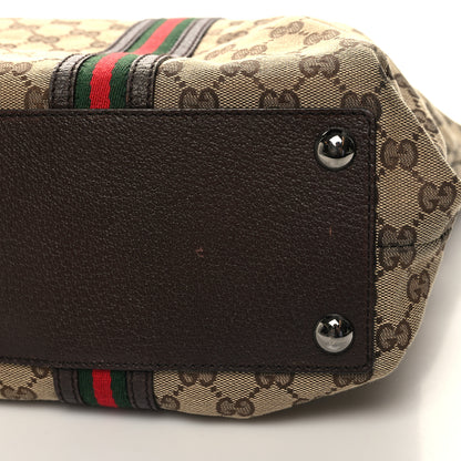 Gucci Monogram Web Large Joy Tote Dark Brown 12 of 12