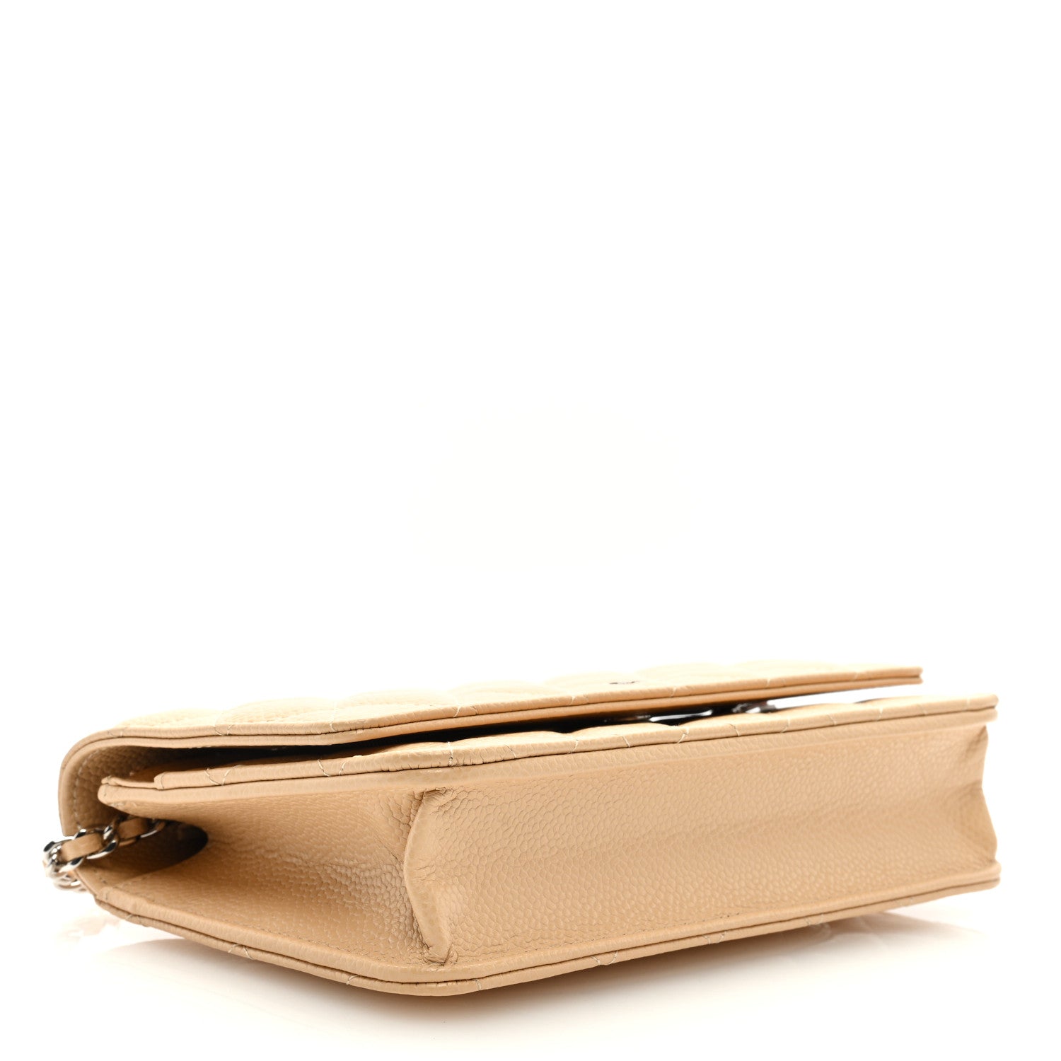 Chanel Caviar Quilted Wallet On Chain WOC Beige 4 of 10