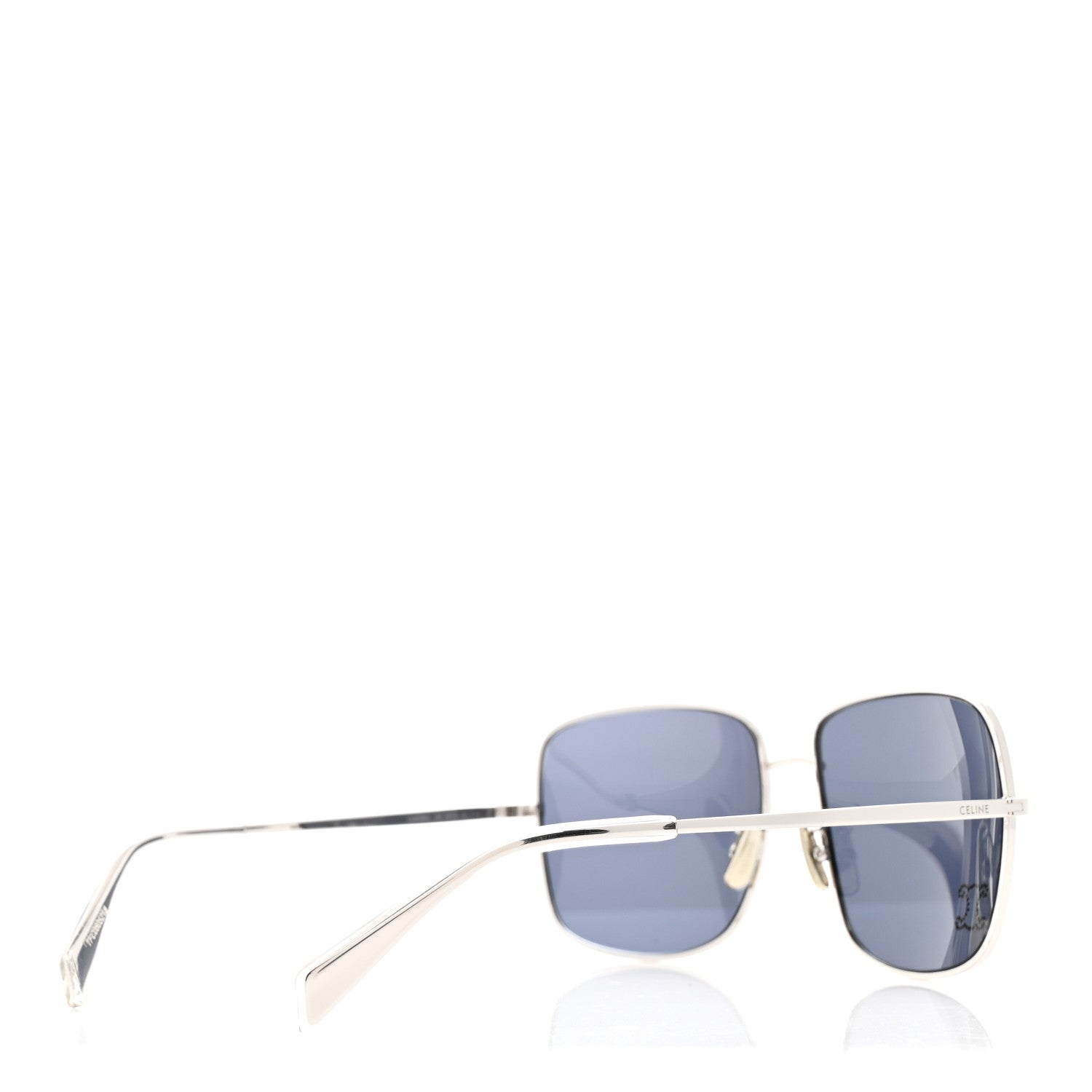 Celine Metal Rhinestone Sunglasses CL40284U Silver 4 of 7