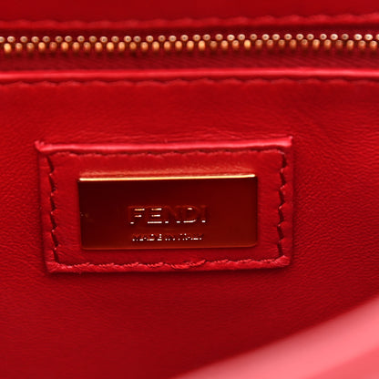 Fendi Nappa Mini Peekaboo Iconic Satchel Fragola 6 of 10