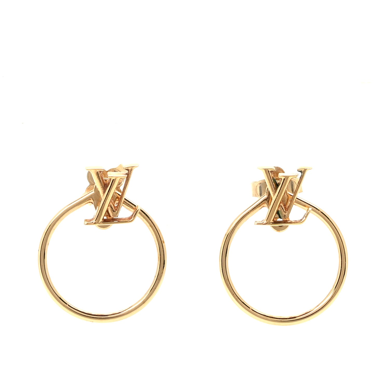 LV Eclipse Hoop Earrings Gold