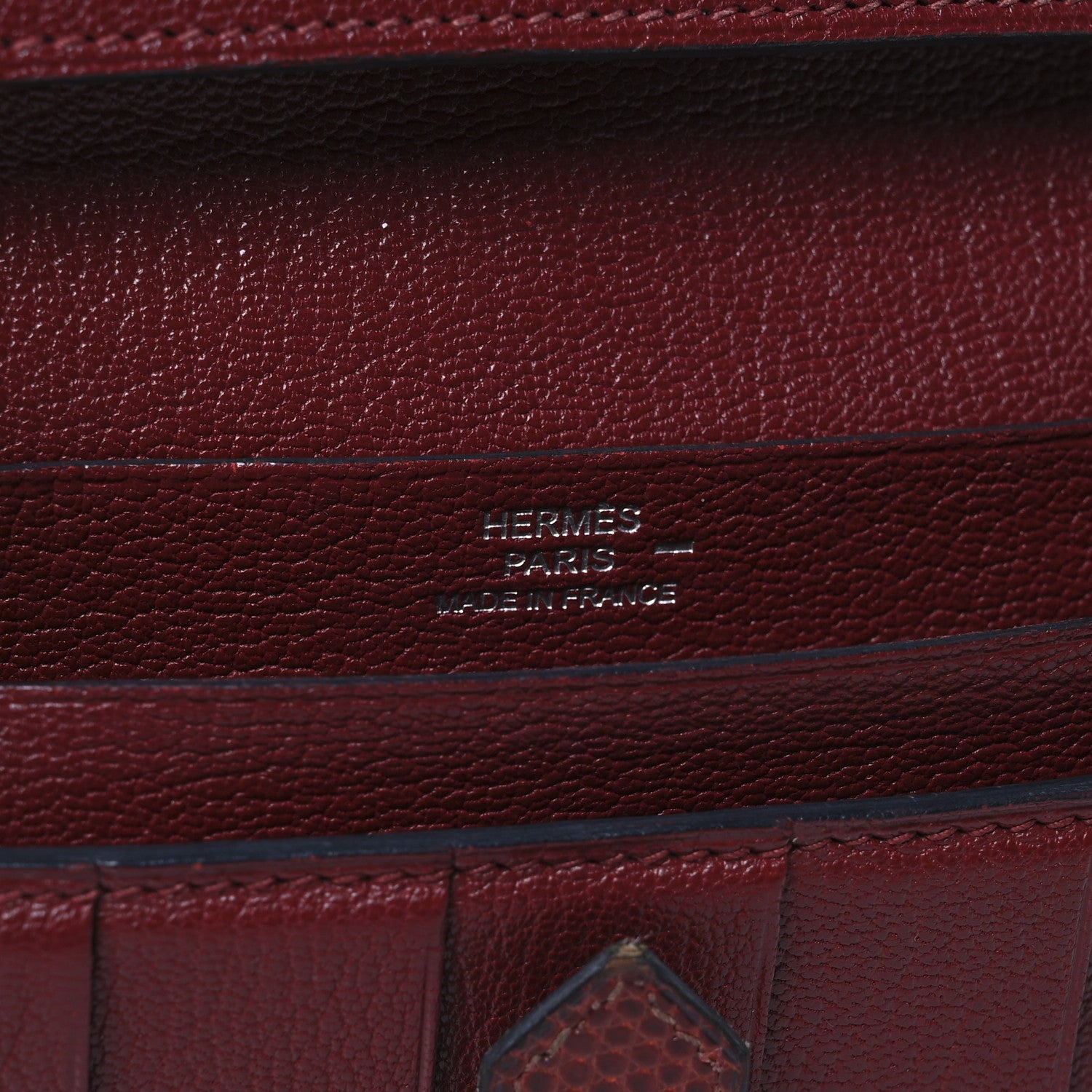 Hermes Lizard Bearn Wallet Etrusque 6 of 8