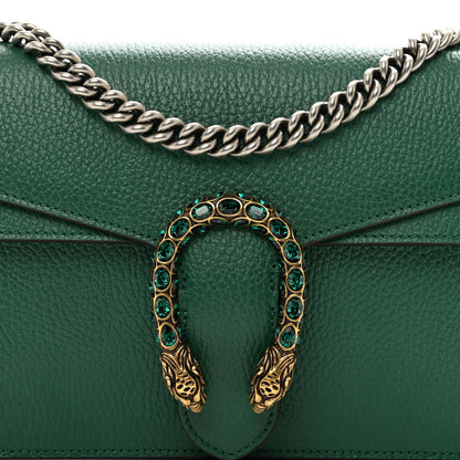 Gucci Pebbled Calfskin Small Dionysus Shoulder Bag Emerald 5 of 10