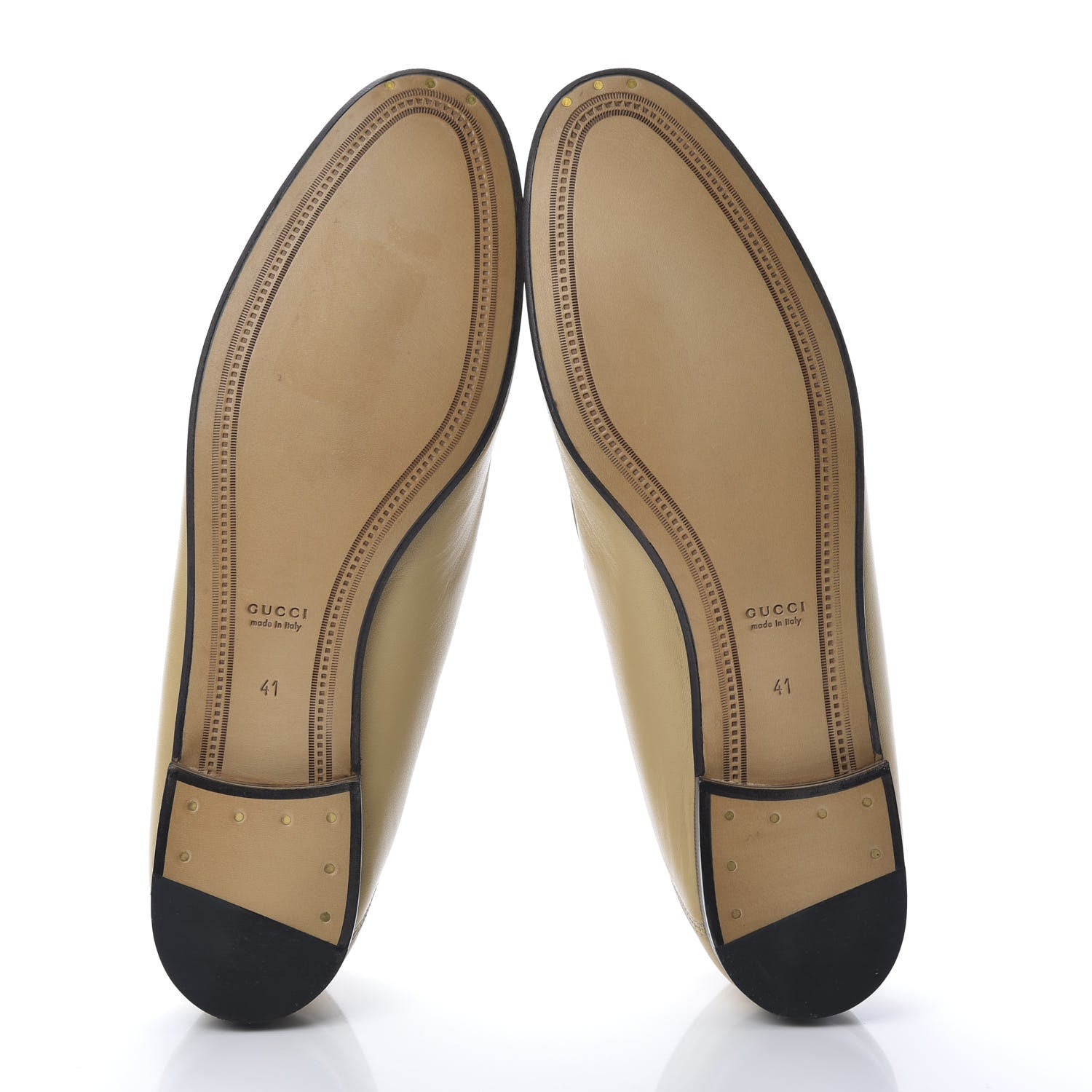 Gucci Lambskin Womens Brixton Horsebit Loafers 41 Wheat 5 of 9