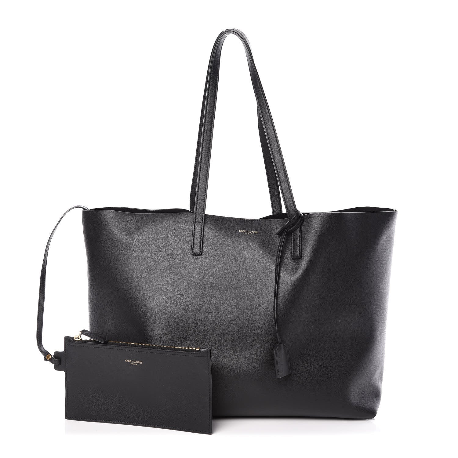 Saint Laurent Calfskin Large Shopping Tote Black 1 of 9