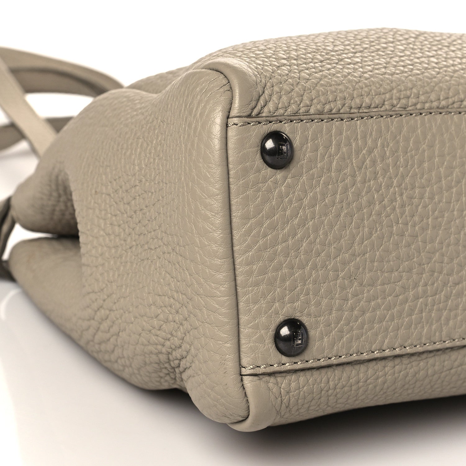 Fendi Cuoio Romano Selleria Medium Peekaboo Iconic Satchel Pietra Nocciola 8 of 10