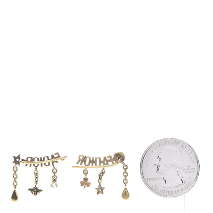 Christian Dior Pearl Crystal J'Adior Earrings Aged Gold 2 of 3
