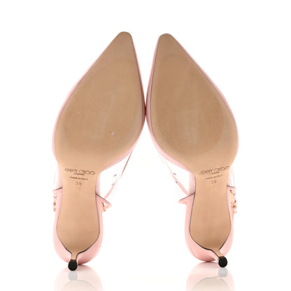 Jimmy Choo Kid PVC Erin 60 Pumps 39 Rosewater 5 of 8