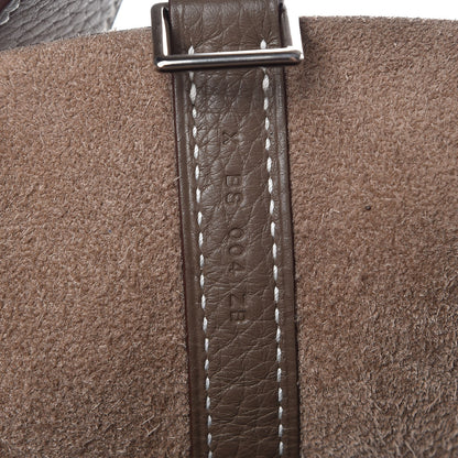 Hermes Taurillon Clemence Picotin Lock 22 MM Etoupe 7 of 9