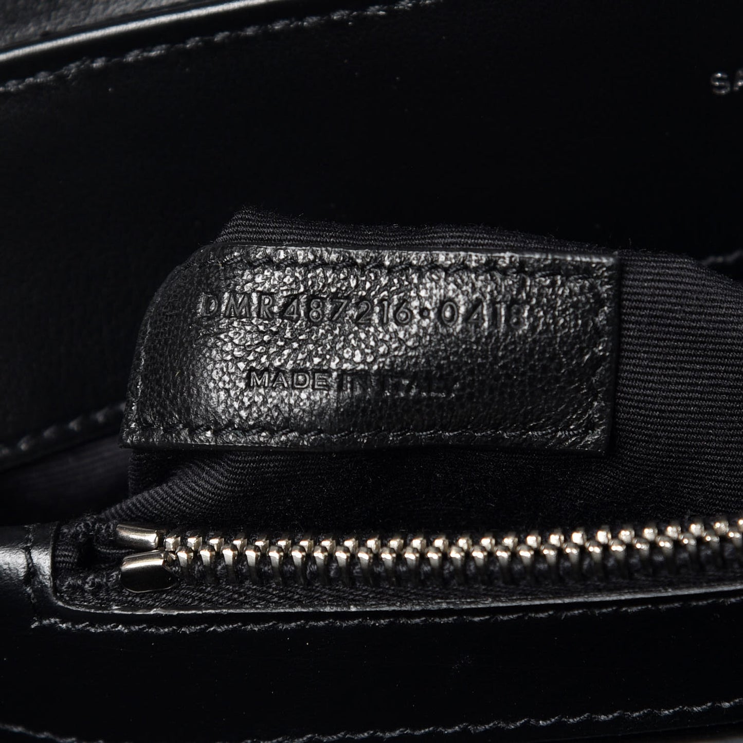 Calfskin Y Quilted Monogram Medium Loulou Chain Satchel Black