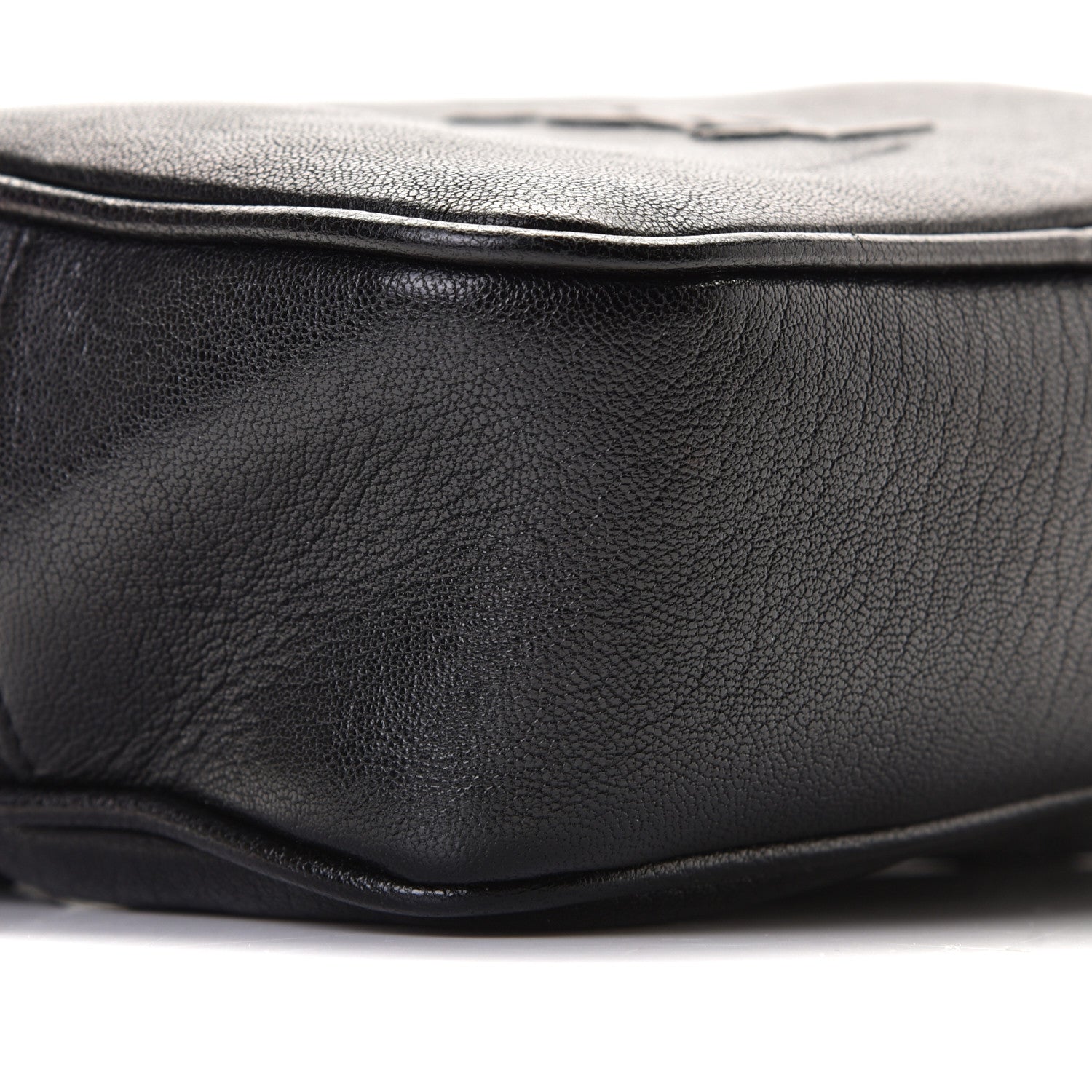 Saint Laurent Lambskin Monogram Lou Belt Bag Black 10 of 11