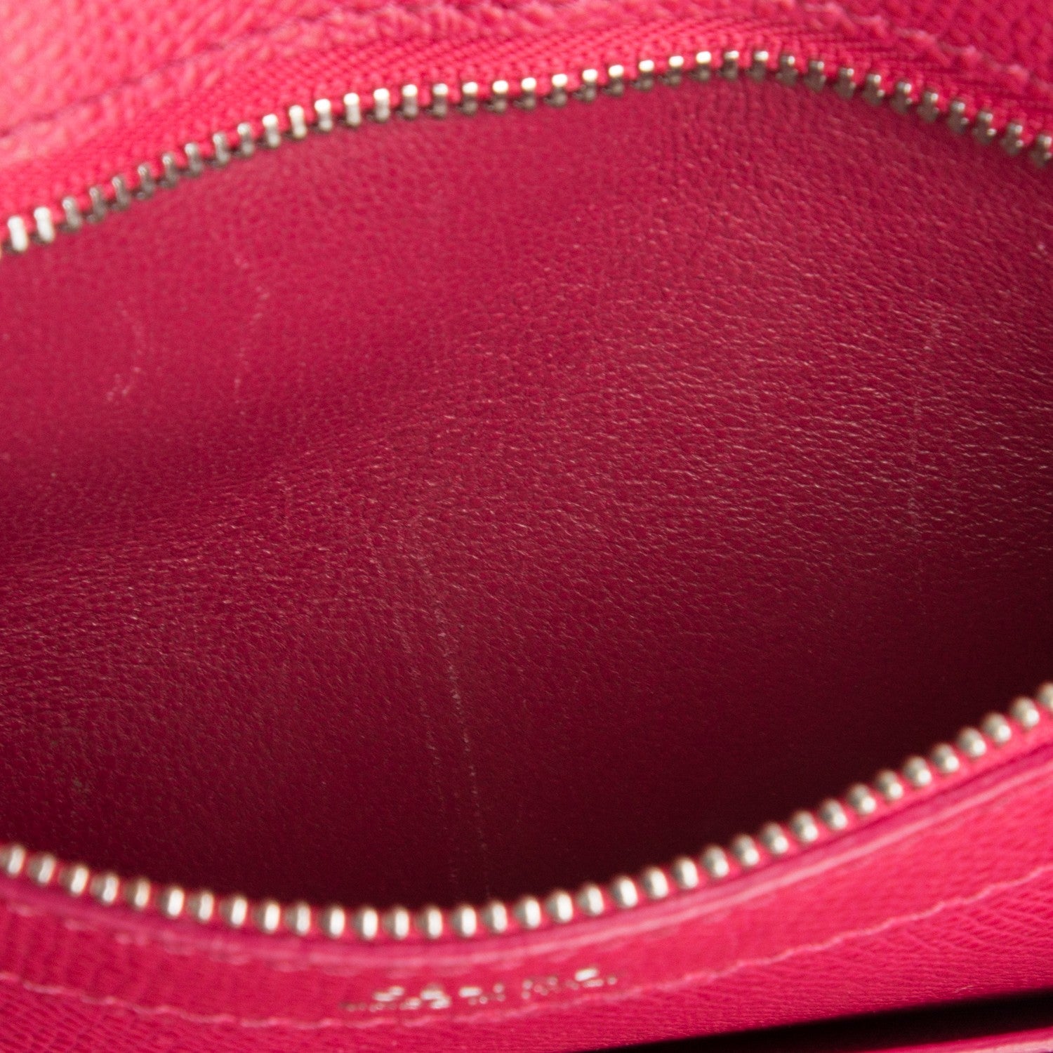 Celine Grained Calfskin Small Horizontal Cabas Phantom Fuchsia 8 of 8
