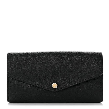 Louis Vuitton Empreinte Sarah Wallet NM Black 1 of 7