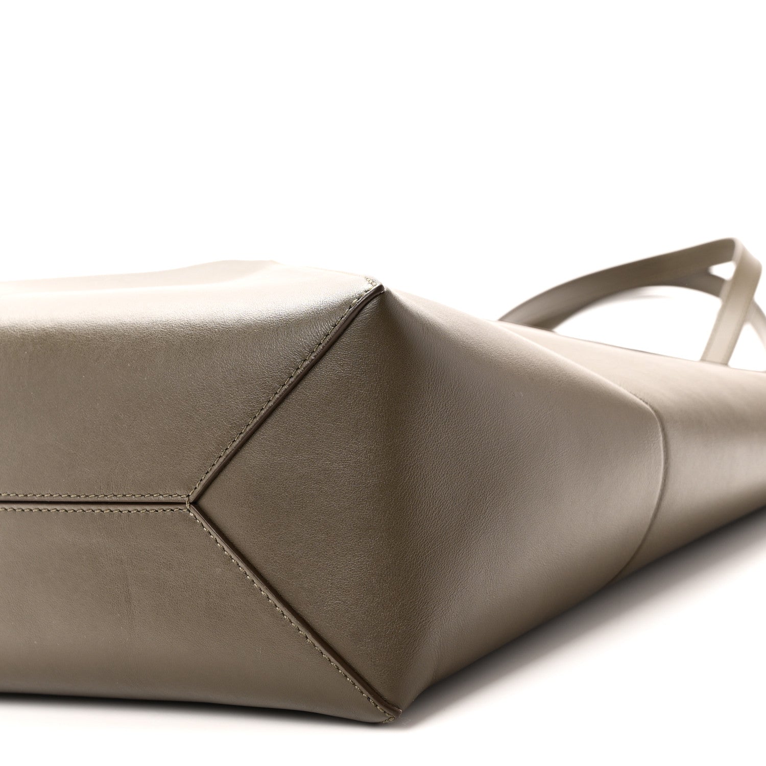 Loewe Shiny Calfskin Medium Puzzle Fold Tote Dark Khaki Green 9 of 9