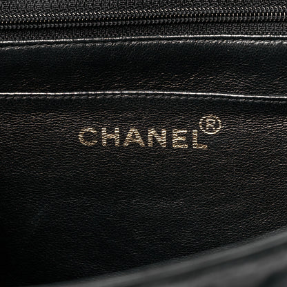Chanel Patent Vertical Quilted Jumbo Single Flap Black 6 of 17