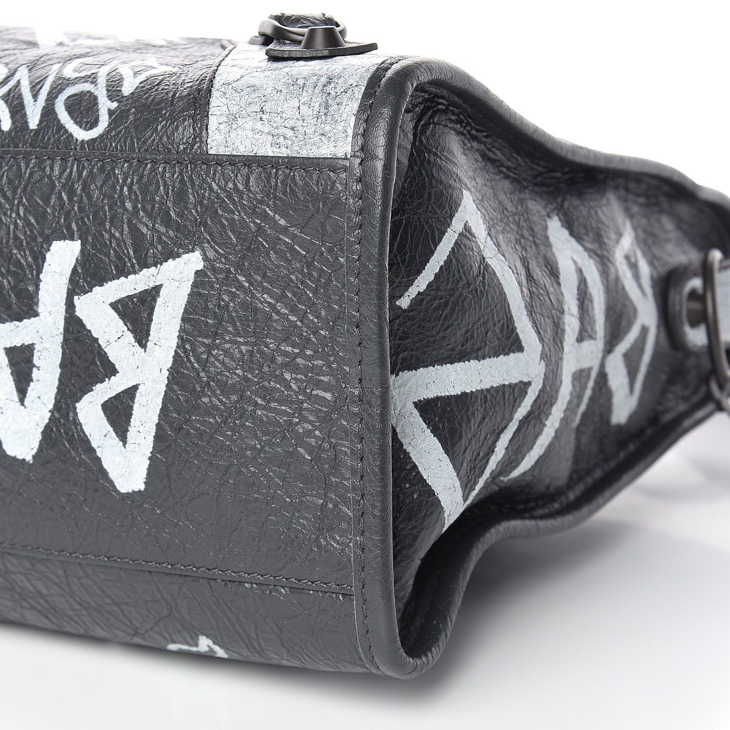 Balenciaga Agneau Arena Graffiti All Over Classic Hardware City Gris Fossile White 11 of 11