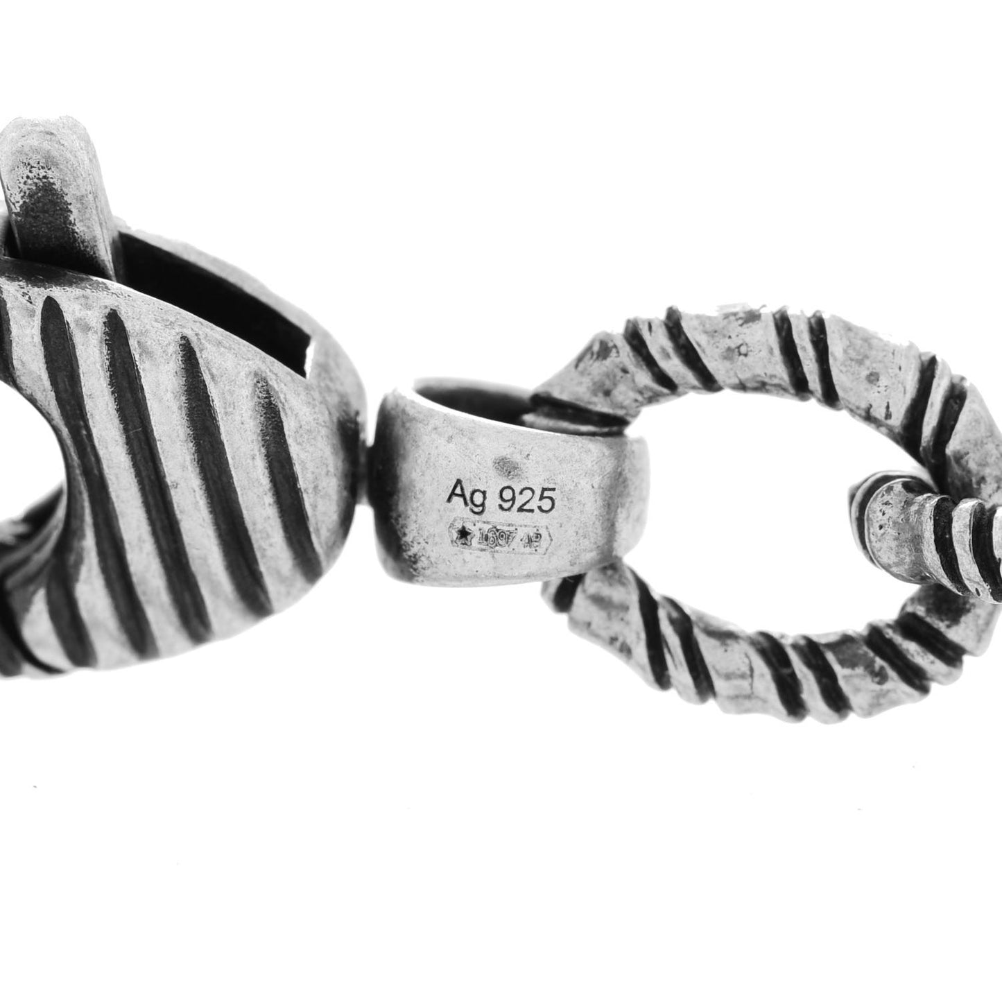 Sterling Silver Double G Marmont Statement Necklace