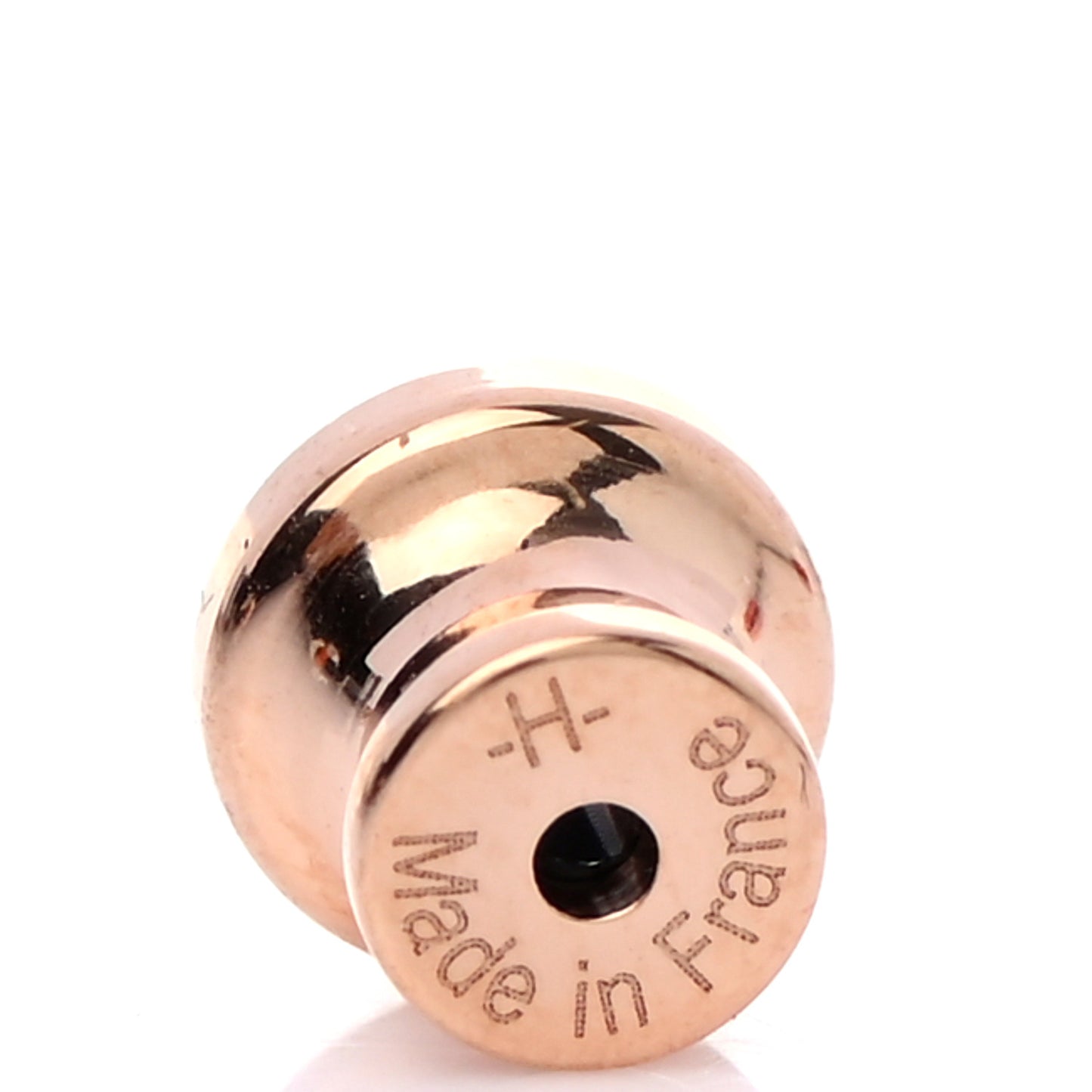 Rose Gold Lacquered Mini Pop H Earrings Lilac