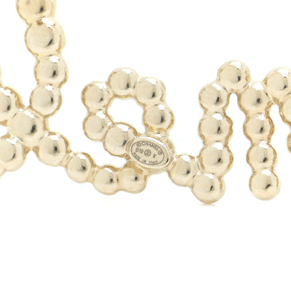 Chanel Metal Glass Swirling Pearls Brooch Pin Gold 8 of 10