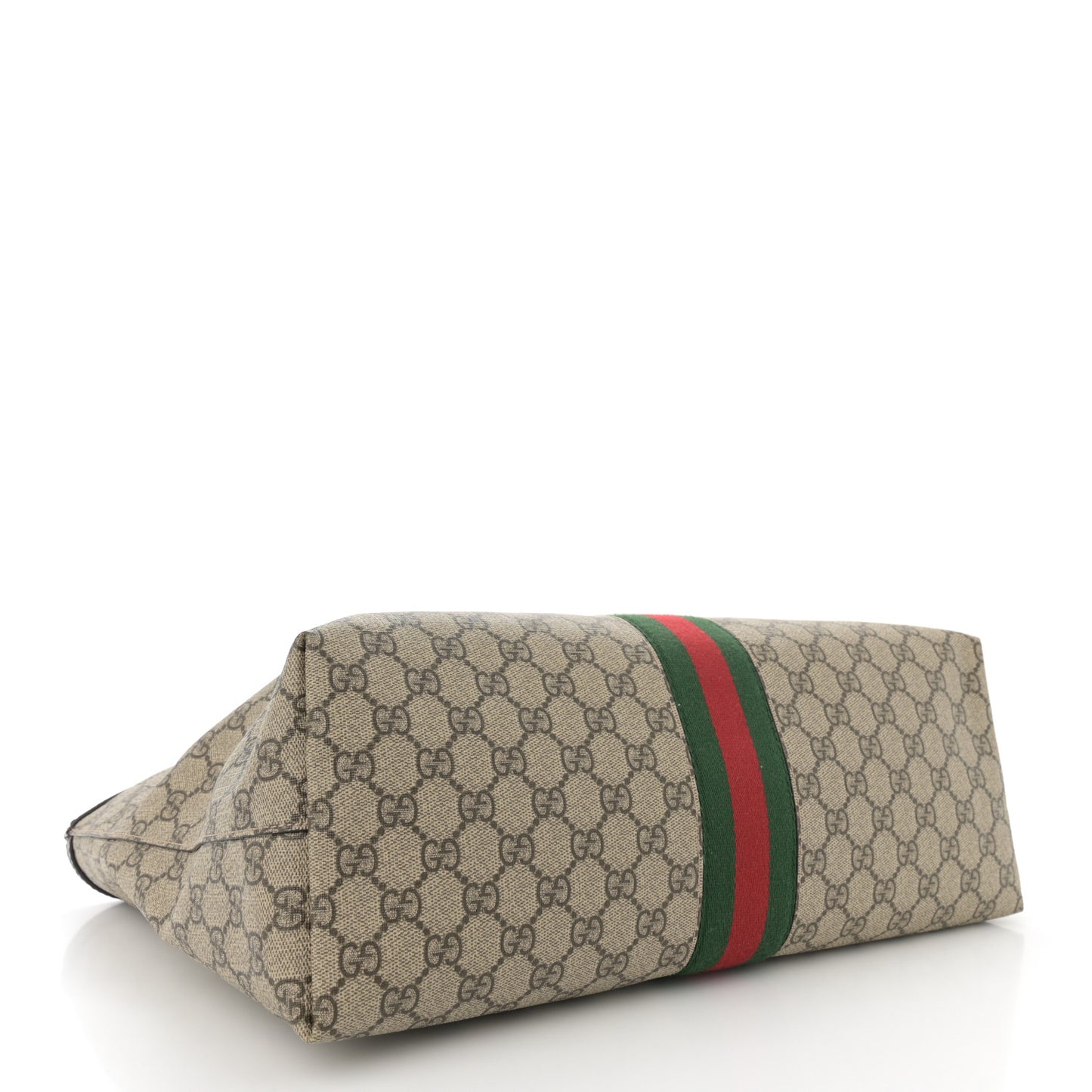 GG Supreme Monogram Medium Ophidia Shopping Tote Brown
