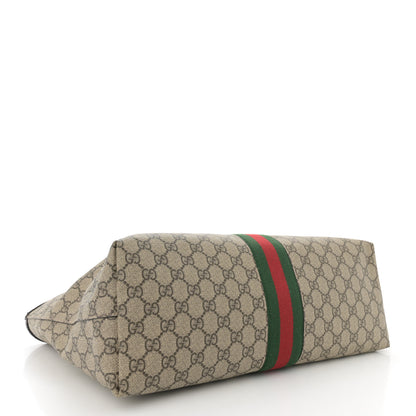 Gucci GG Supreme Monogram Medium Ophidia Shopping Tote Brown 4 of 10