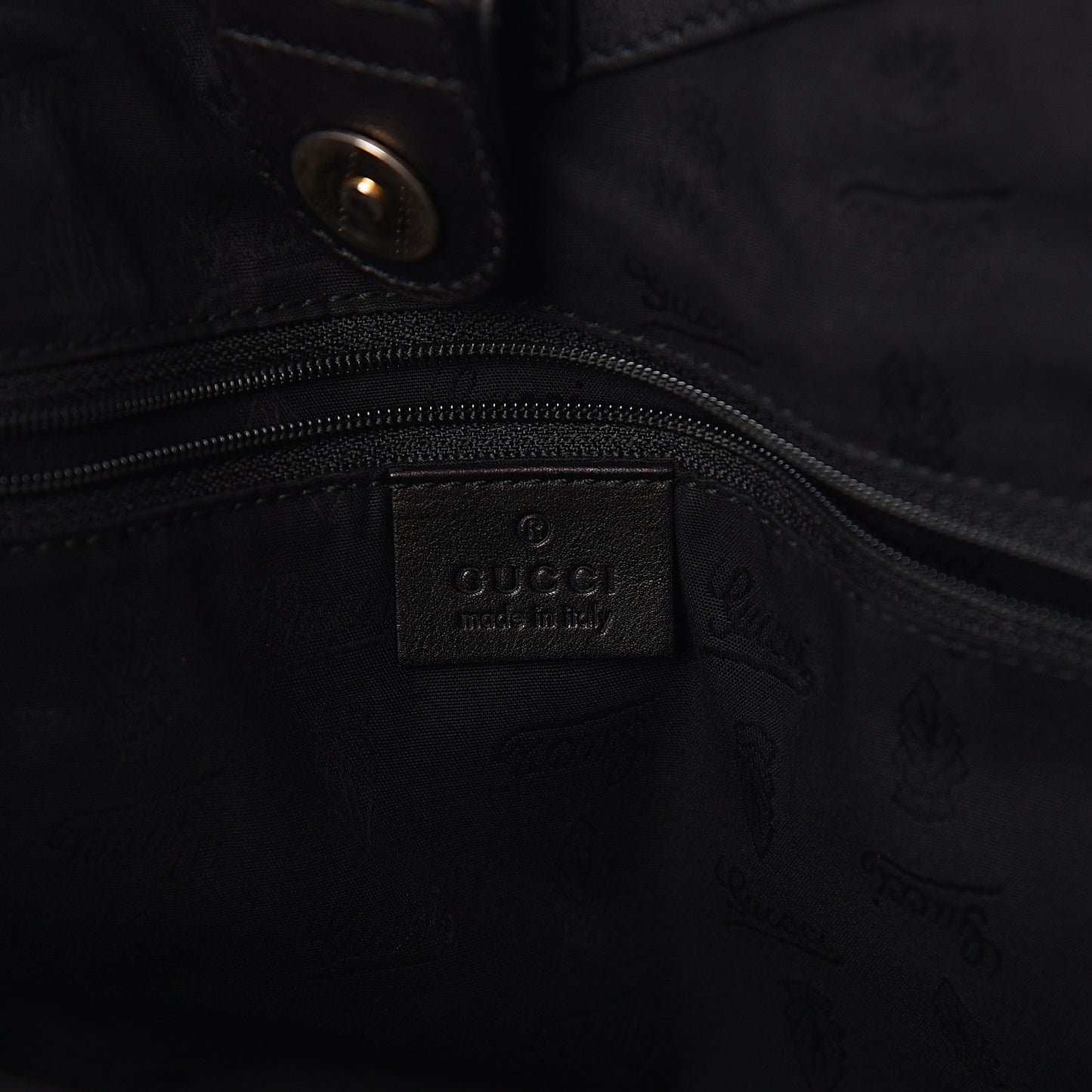 Guccissima Medium Sukey Tote Black