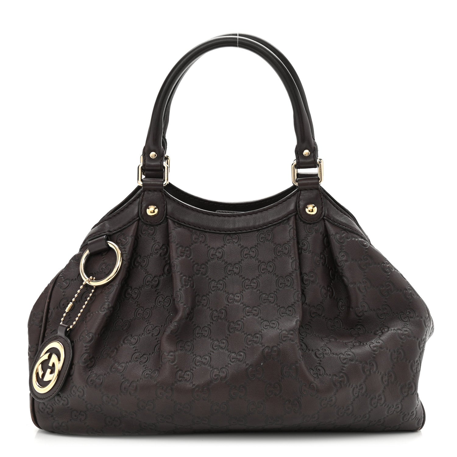 Gucci Guccissima Medium Sukey Tote Chocolate 1 of 10