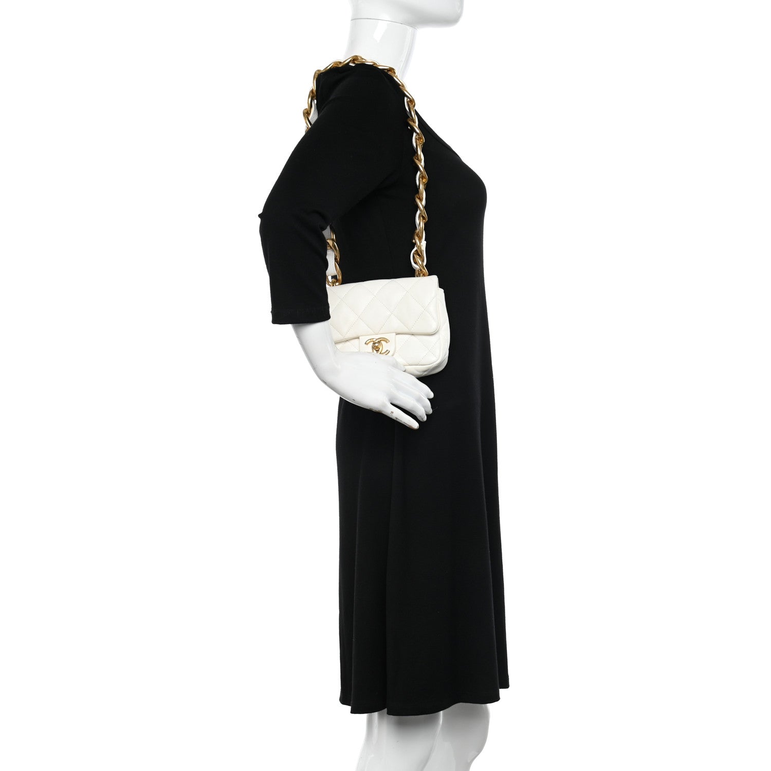 Chanel Lambskin Quilted Mini Funky Town Flap White 2 of 10
