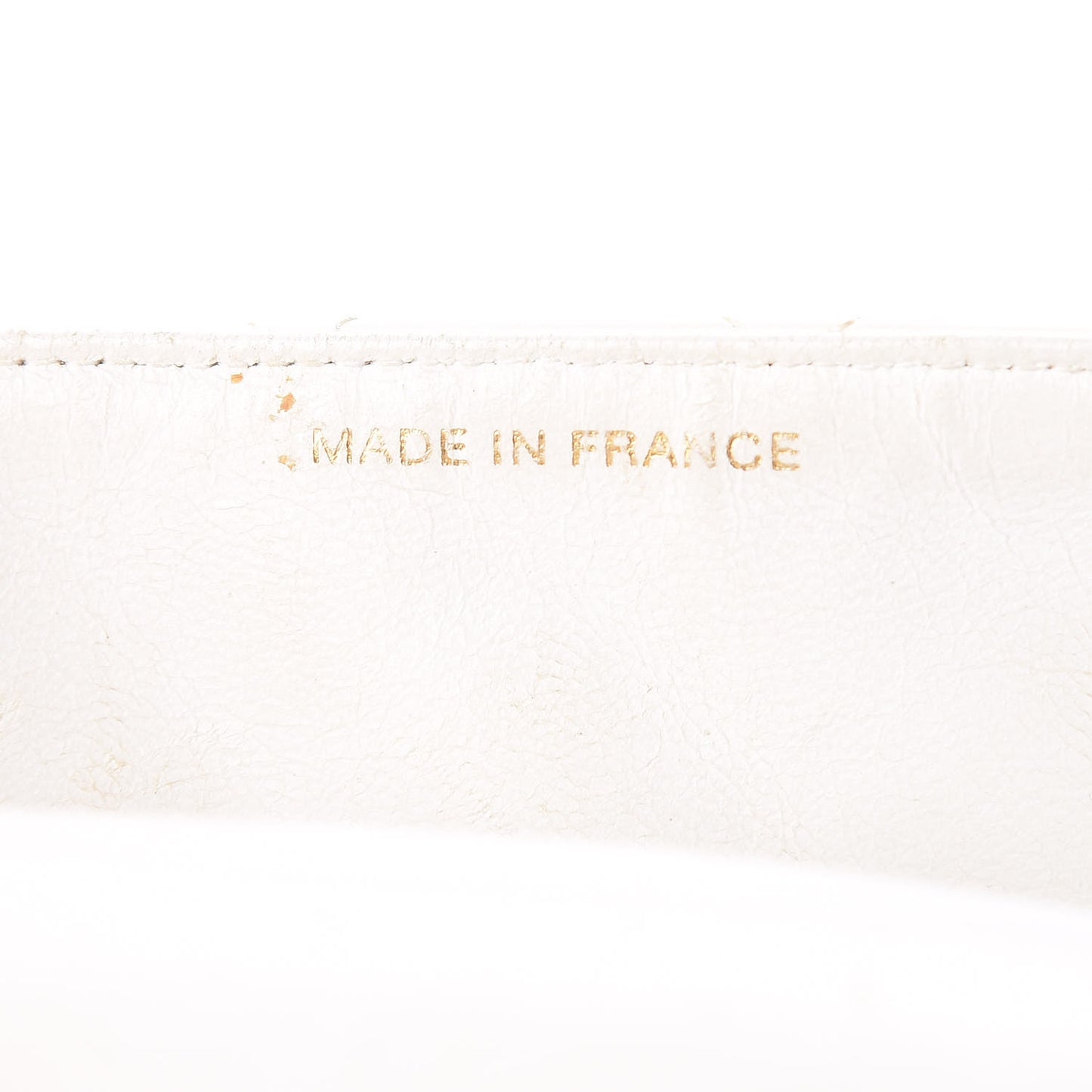 Lambskin Quilted Mini Square Flap White