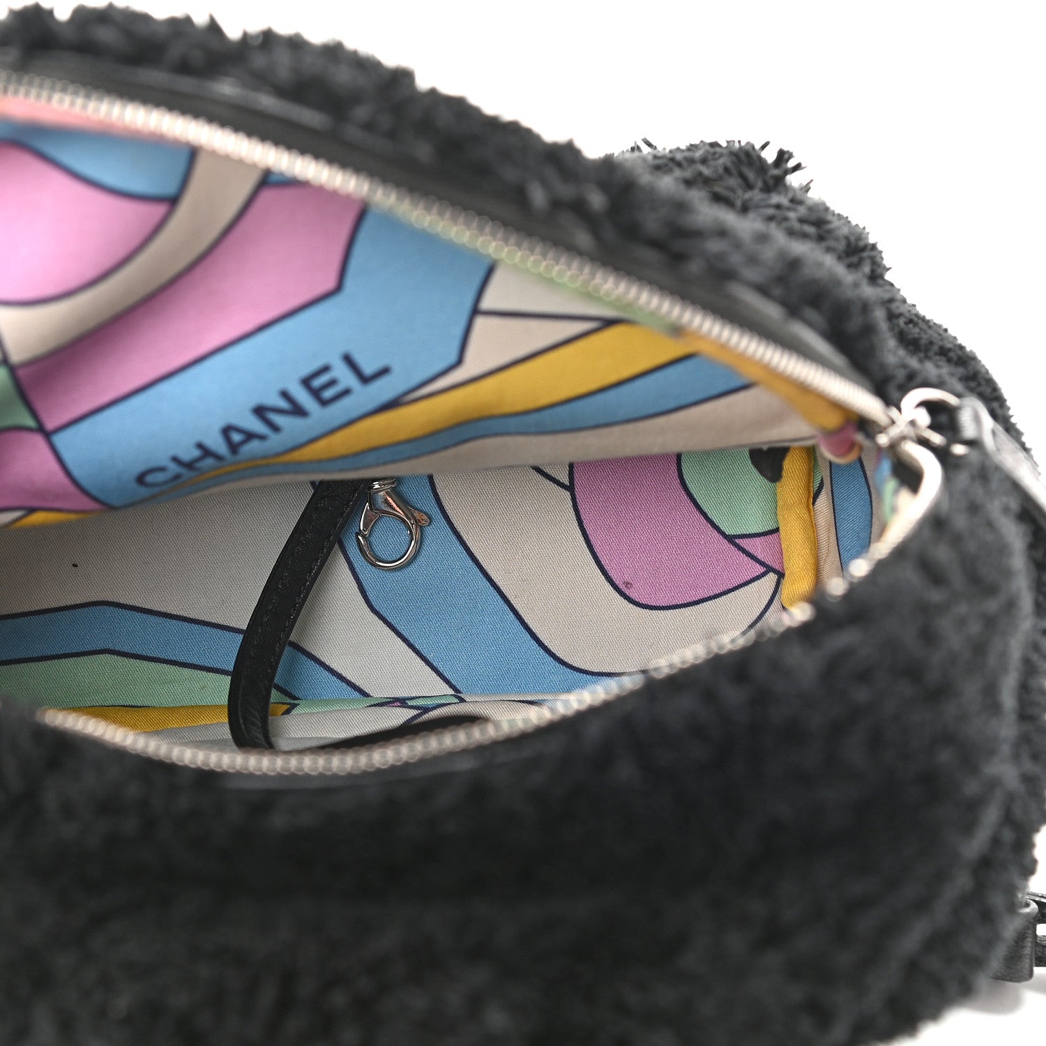 Chanel Mixed Fibers Lambskin Calfskin Quilted CC Tender Backpack Black 5 of 9