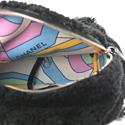Chanel Mixed Fibers Lambskin Calfskin Quilted CC Tender Backpack Black 5 of 9