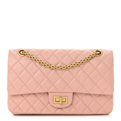 Chanel Aged Calfskin Quilted 2.55 Reissue 225 Flap Pink 1 of 10