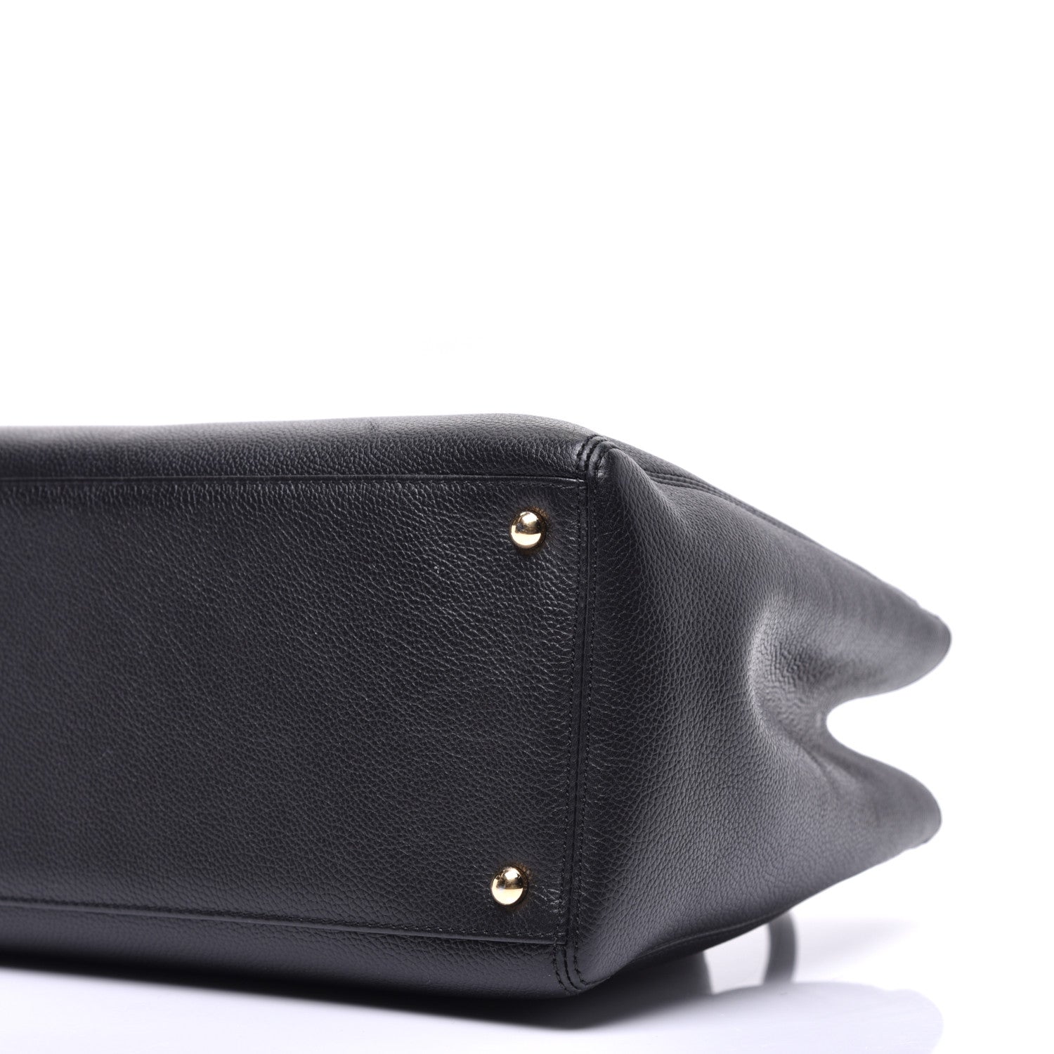 Chanel Calfskin Cerf Executive Shopper Tote Black 10 of 11