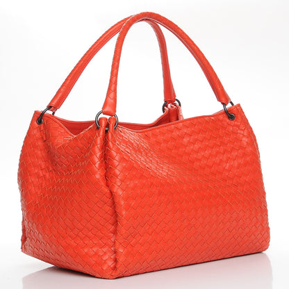 Bottega Veneta Nappa Intrecciato Parachute Bag Vesuvio 3 of 9