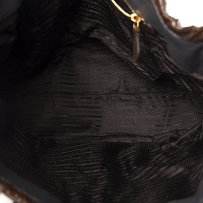 Prada Vernice Gaufre Tote Brown 5 of 10
