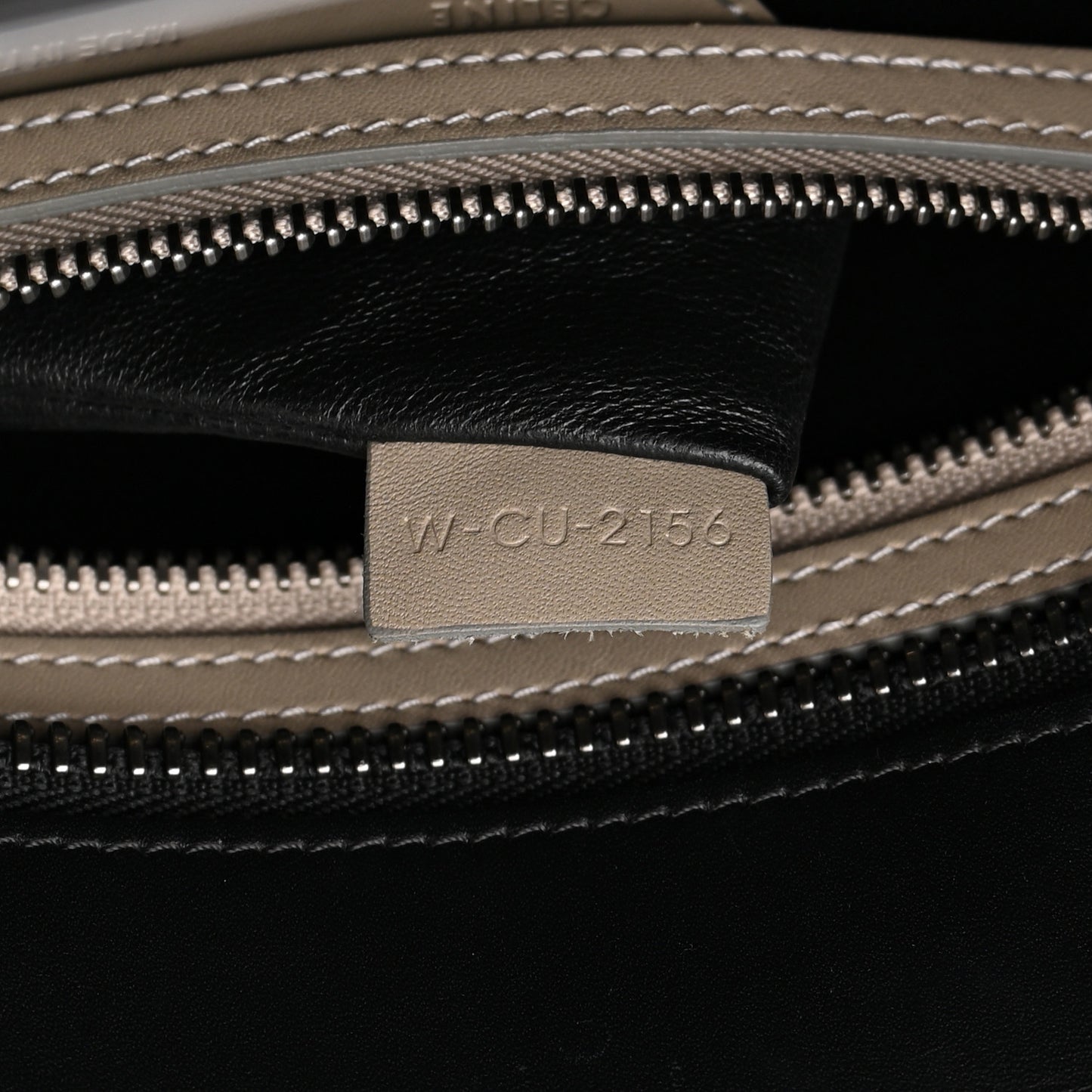 Shiny Smooth Calfskin Micro Tri-Color Luggage Quartz