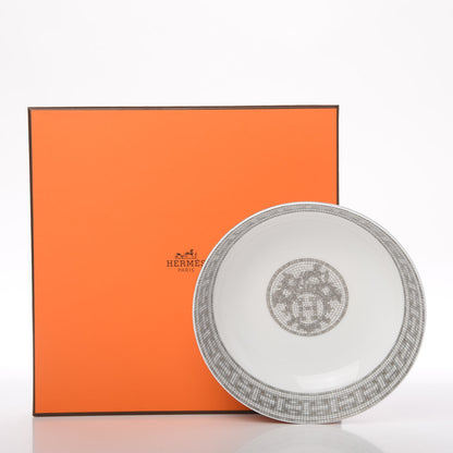 Hermes Porcelain Mosaique Au 24 Platine Cereal Bowl Set of 2 6 of 6