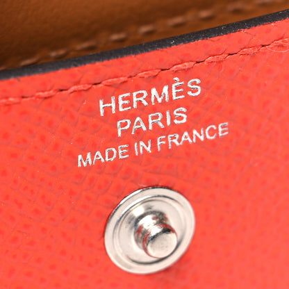 Hermes Epsom Quadrige Kelly Pocket 18 Belt Capucine 5 of 6