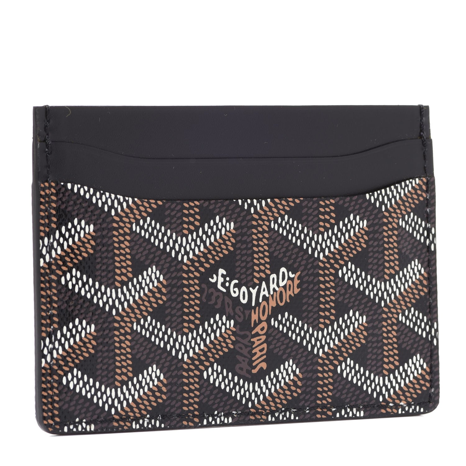 Goyard Goyardine Saint Sulpice Card Holder Black 3 of 7