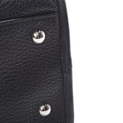 Prada Vitello Daino Shopping Satchel Black 12 of 12