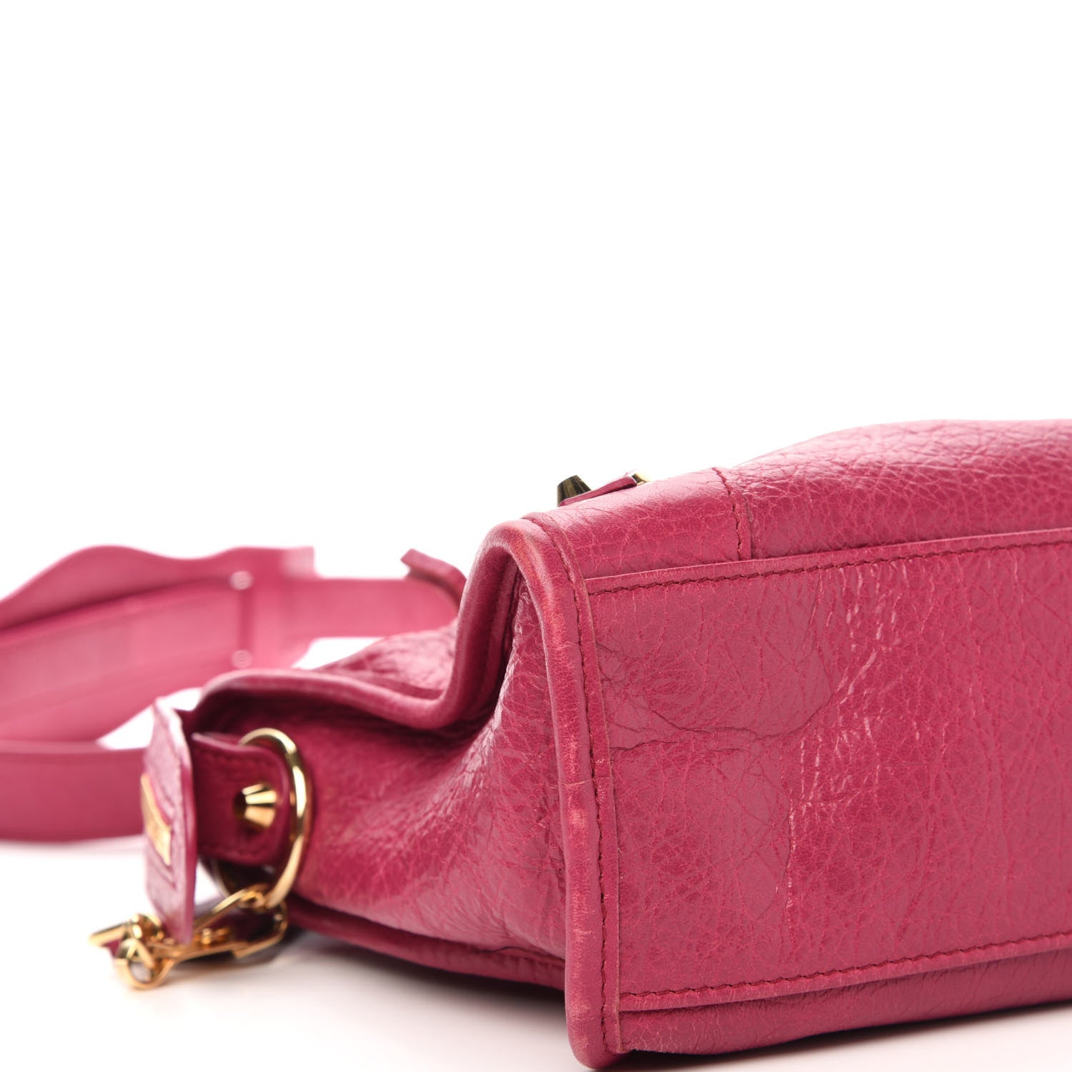 Balenciaga Agneau Classic Gold Hardware S City Rose Dahlia 9 of 12