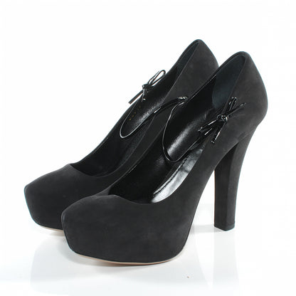 Louis Vuitton Suede Varennes Pumps 40 Black 3 of 6
